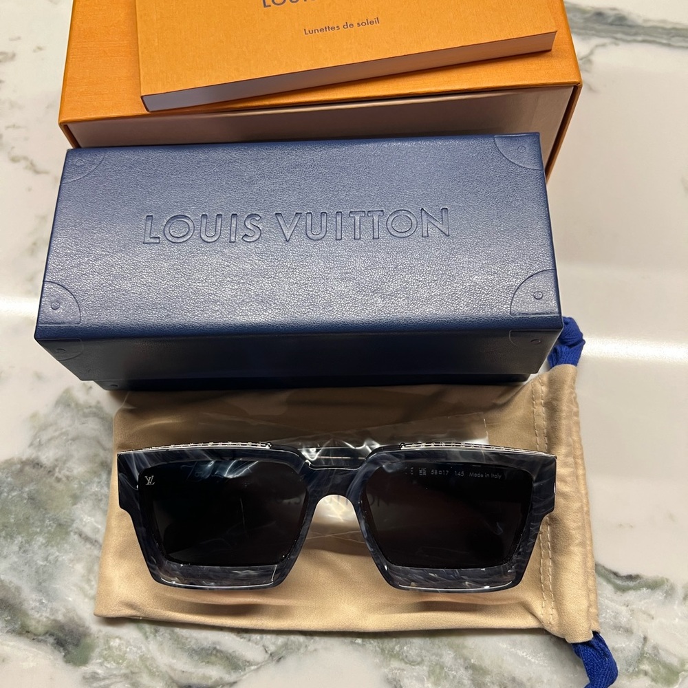 LOUIS VUITTON MILLIONAIRE 1.1 SUNGLASSES GREY MARBLE Z1326E